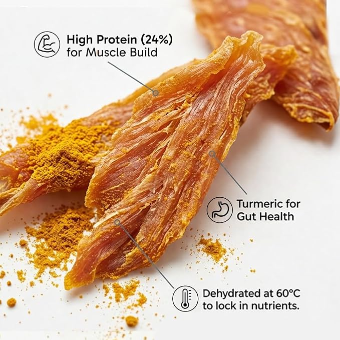 Dehydrated Chicken Jerky Dog Treats 75g